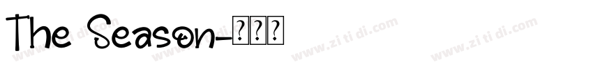 The Season字体转换